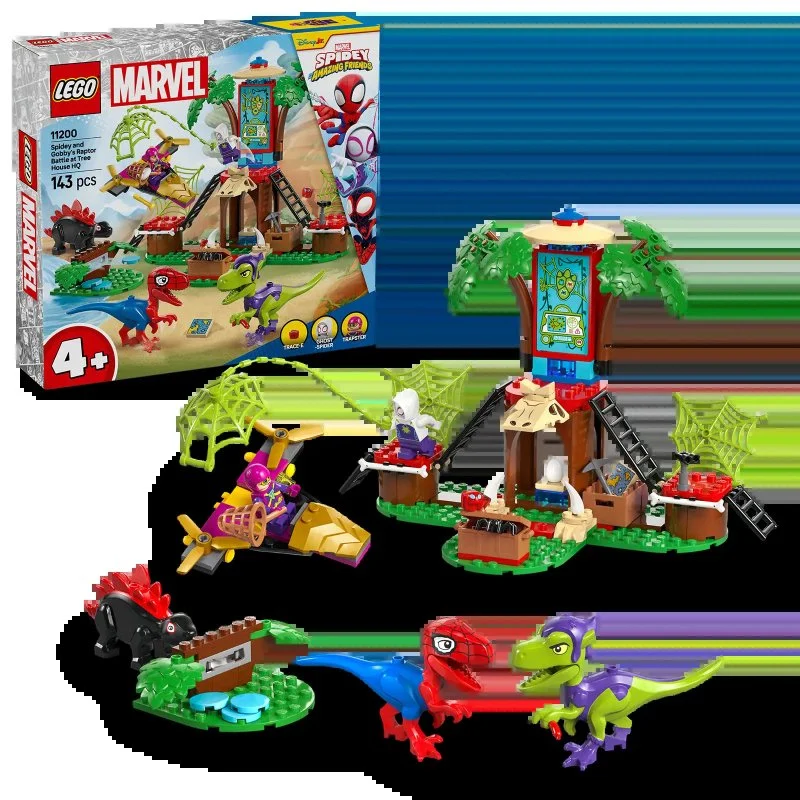 Marvel Spidey és az ő csodálatos barátai 11200 Spidey, Gobby és a raptorok csatája a fán lévő bázison