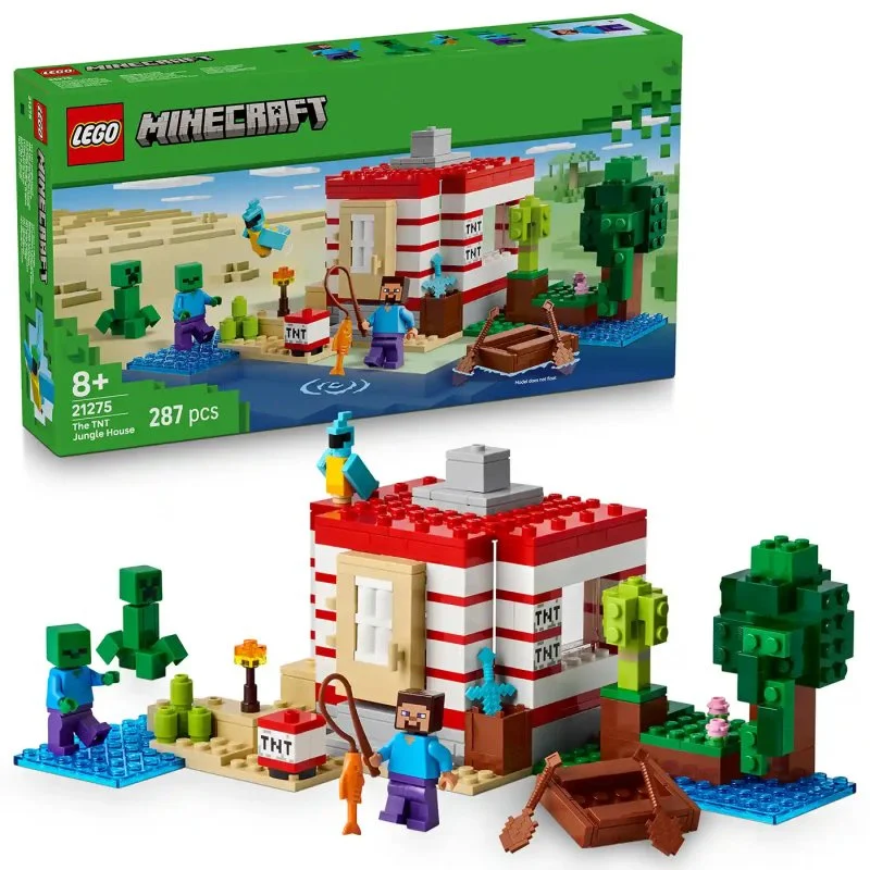 Minecraft® 21275 TNT ház a dzsungelben