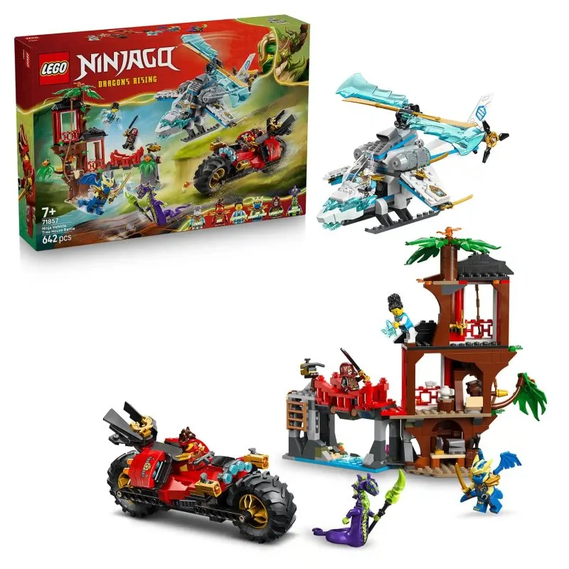 NINJAGO® 71857 Nindzsajárművek összecsapása és lombház
