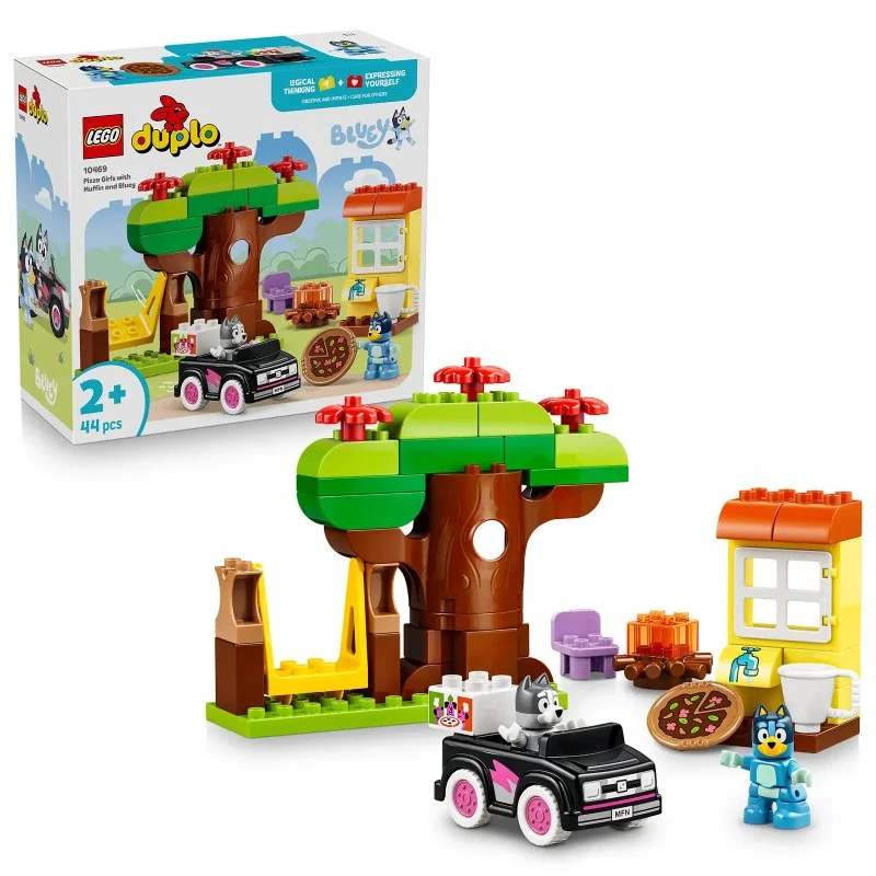 DUPLO® 10469 Muffin, Bluey és pizzakiszállítás