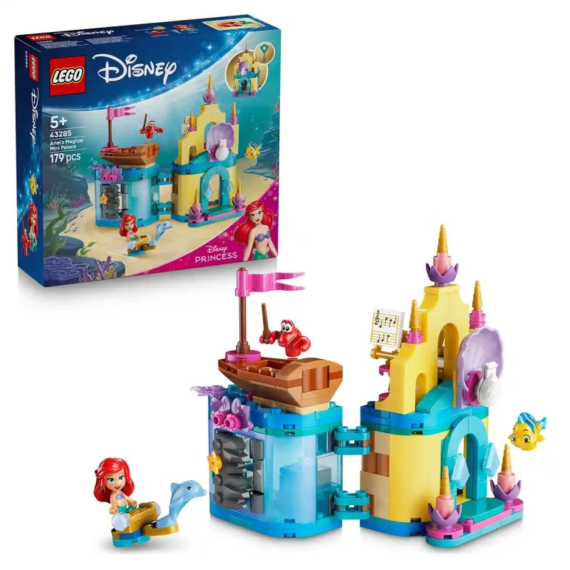 Disney Princess 43285 Ariel és varázslatos miniatűr palotája