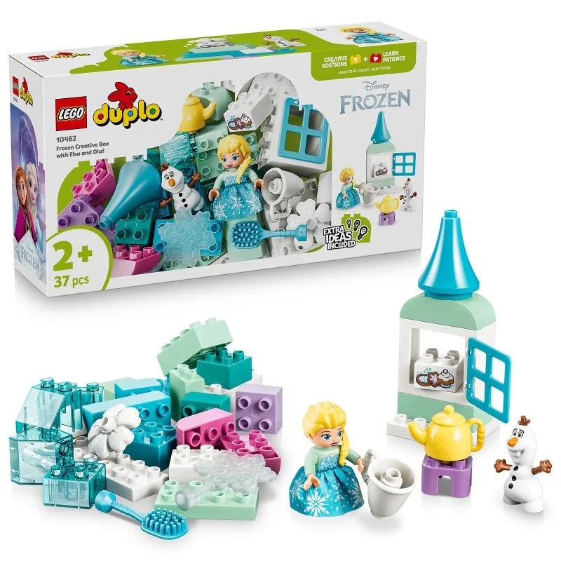 DUPLO® 10462 Jégvarázs: Kreatív doboz Elzával és Olaffal