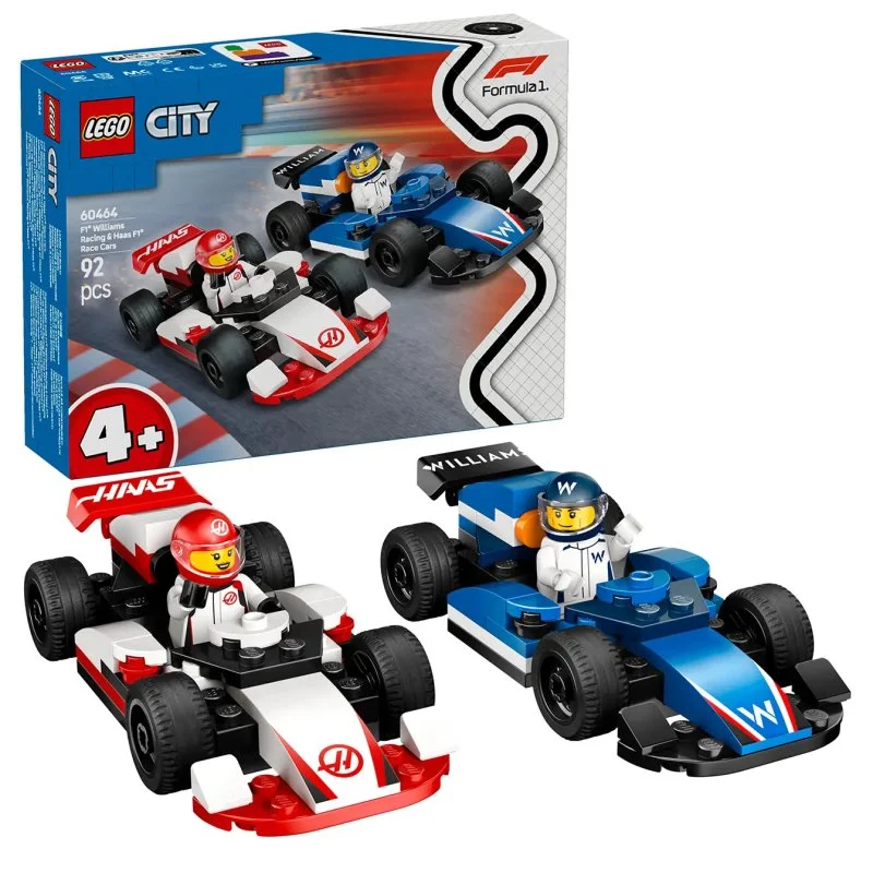 City 60464 F1® versenyautók Williams Racing és Haas F1®