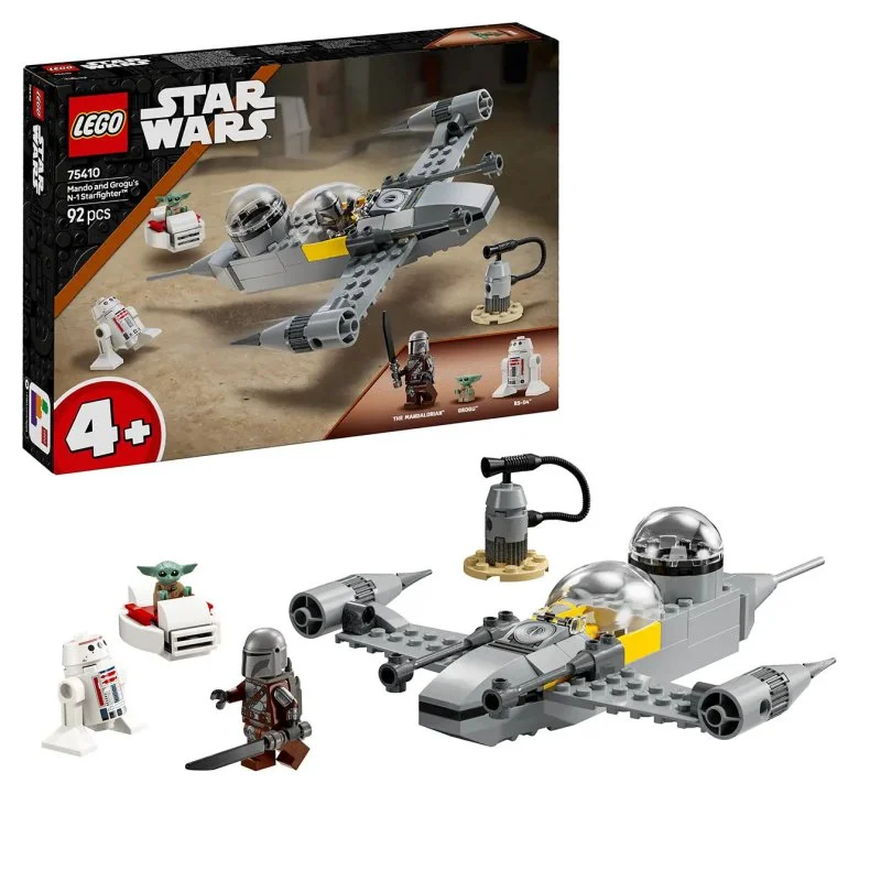 Star Wars™ 75410 Mando, Grogu és az N-1 Starfighter™ vadászgép