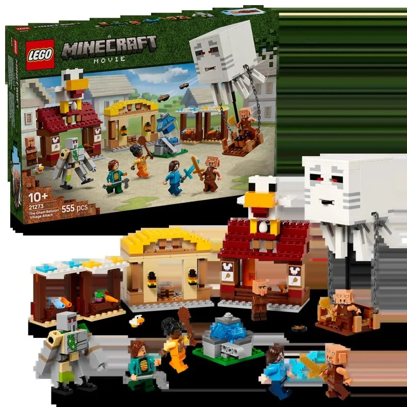 Minecraft® 21273 Ördöghal alakú léggömb és falu elleni támadás