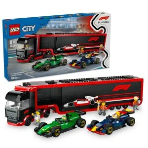 LEGO® City 60445 F1® kamion F1® RB20 és AMR24 versenyautókkal
