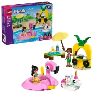 LEGO® Friends 42658 Szórakozás a medencénél unikornissal és flamingóval