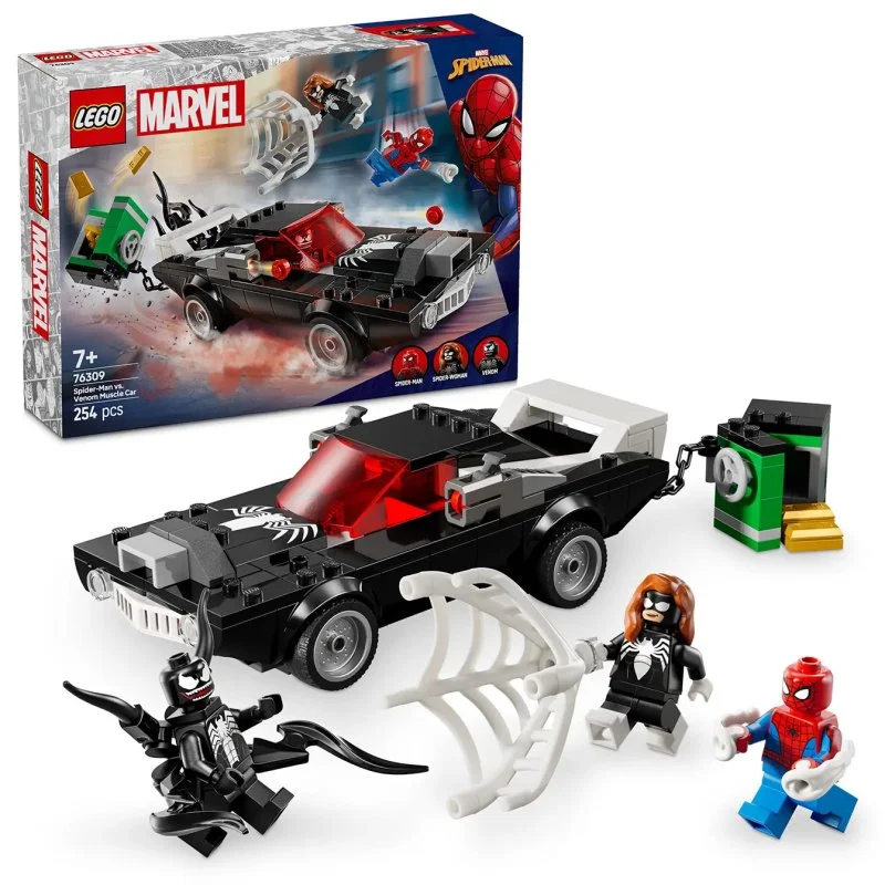 Marvel 76309 Spider-Man vs. Venom nagy teljesítményű sportkocsija