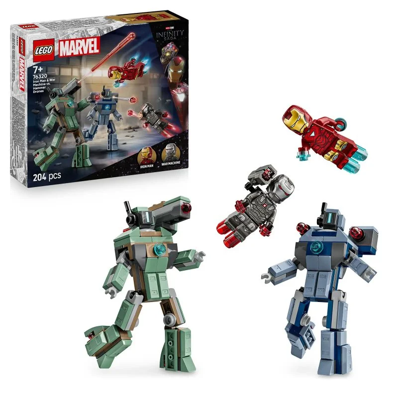 ǀ Marvel 76320 Iron Man és War Machine vs. Hammer drónjai