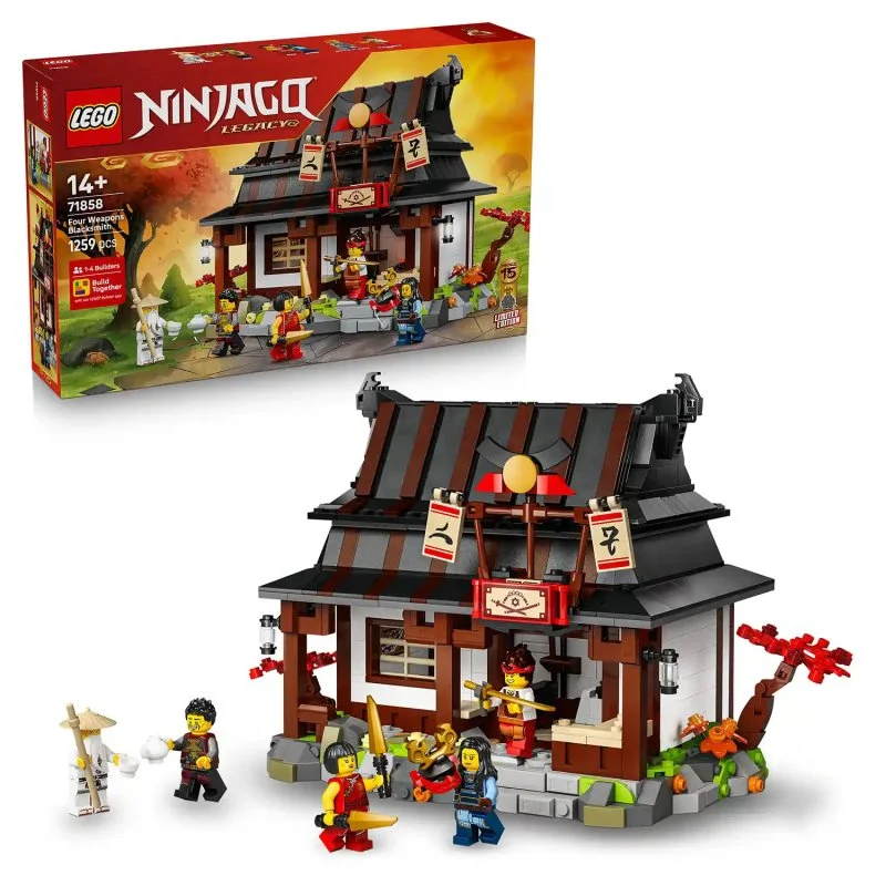 NINJAGO® 71858 Négy Fegyver kovácsműhelye: 15 év NINJAGO