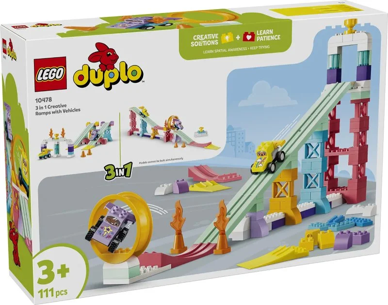 DUPLO® 10478 Kreatív rámpák kisautókkal 3 az 1-ben