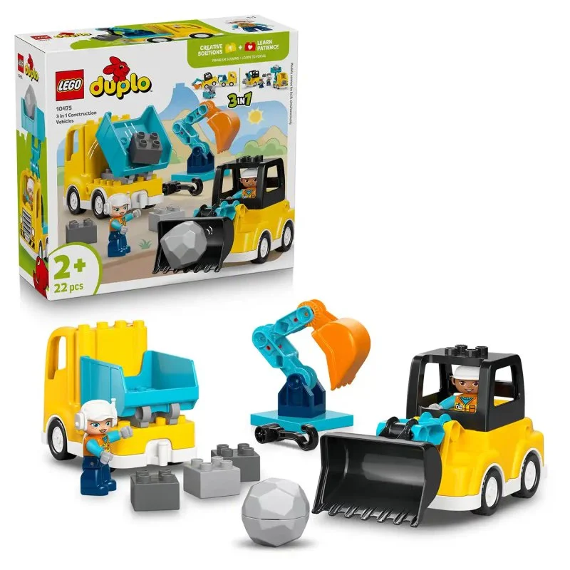 DUPLO® 10475 Építkezési járművek 3 az 1-ben