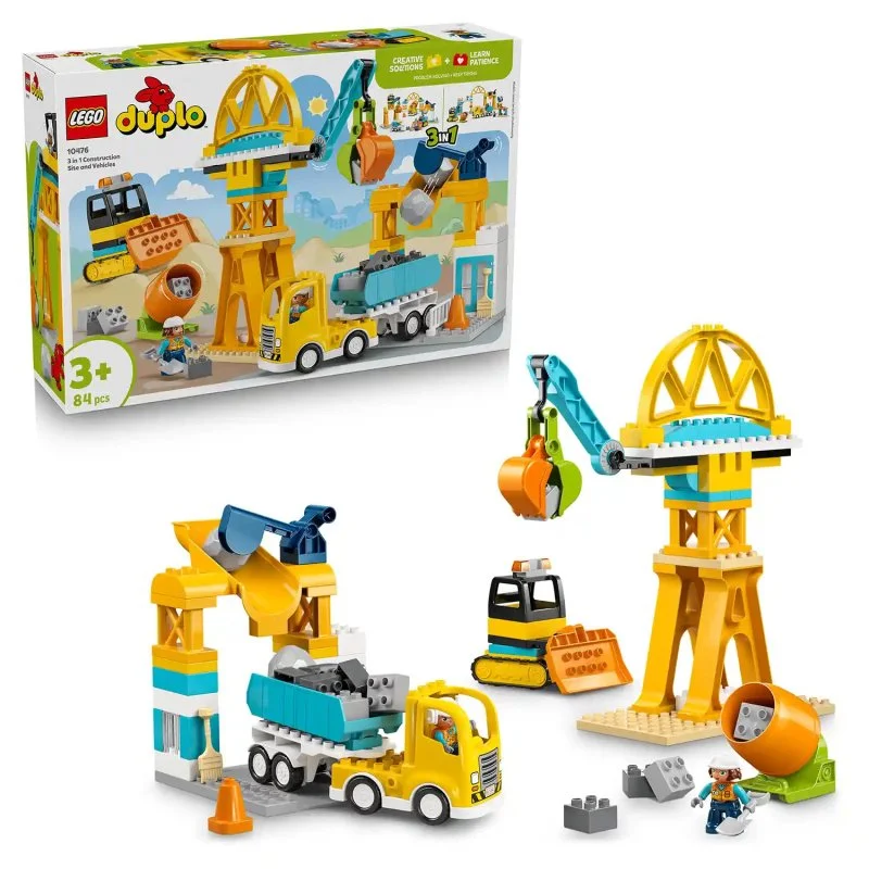 DUPLO® 10476 Építkezés és járművek 3 az 1-ben