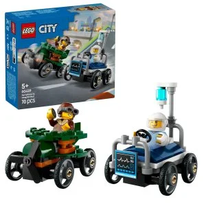 LEGO® City 60459 Versenycsomag: Repülőgép vs. kórházi ágy