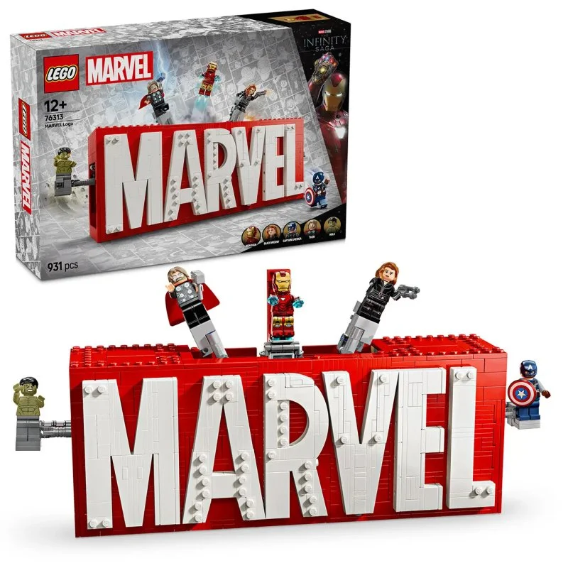 Marvel 76313 MARVEL logó és minifigurák