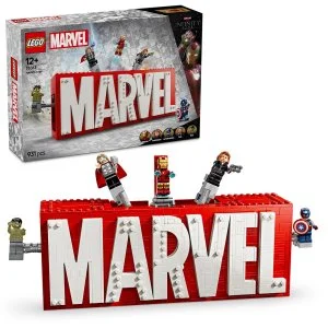 LEGO® Marvel 76313 MARVEL logó és minifigurák