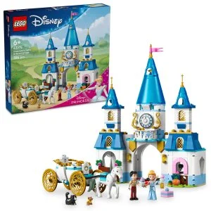 LEGO® │ Disney Princess 43275 Hamupipőke kastélya és hintója lovakkal