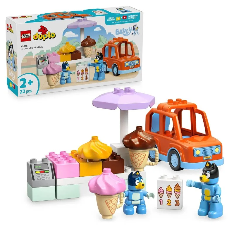 DUPLO® 10458 Bluey és a fagyizós kirándulás