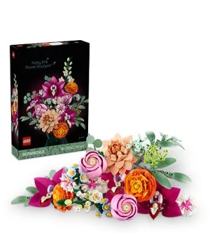 LEGO® Botanicals 10342 Gyönyörű rózsaszín virágcsokor