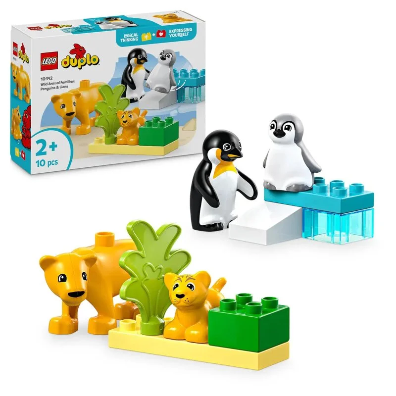 DUPLO® 10442 Vadállatok családjai: Pingvinek és oroszlánok