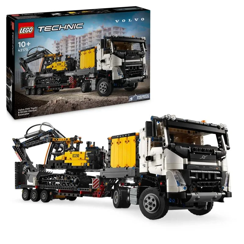 Technic 42175 Volvo FMX teherautó és Volvo EC230 elektromos markológép