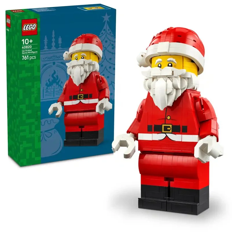 40820 Nagyméretű Mikulás minifigura, karácsonyi dekoráció