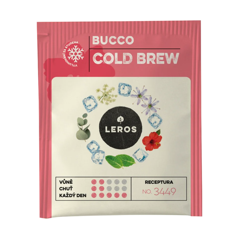 LEROS Bucco Cold Brew gyógynövénykeverék - filteres tea (20 x 1,5 g) - jegestea készítéséhez