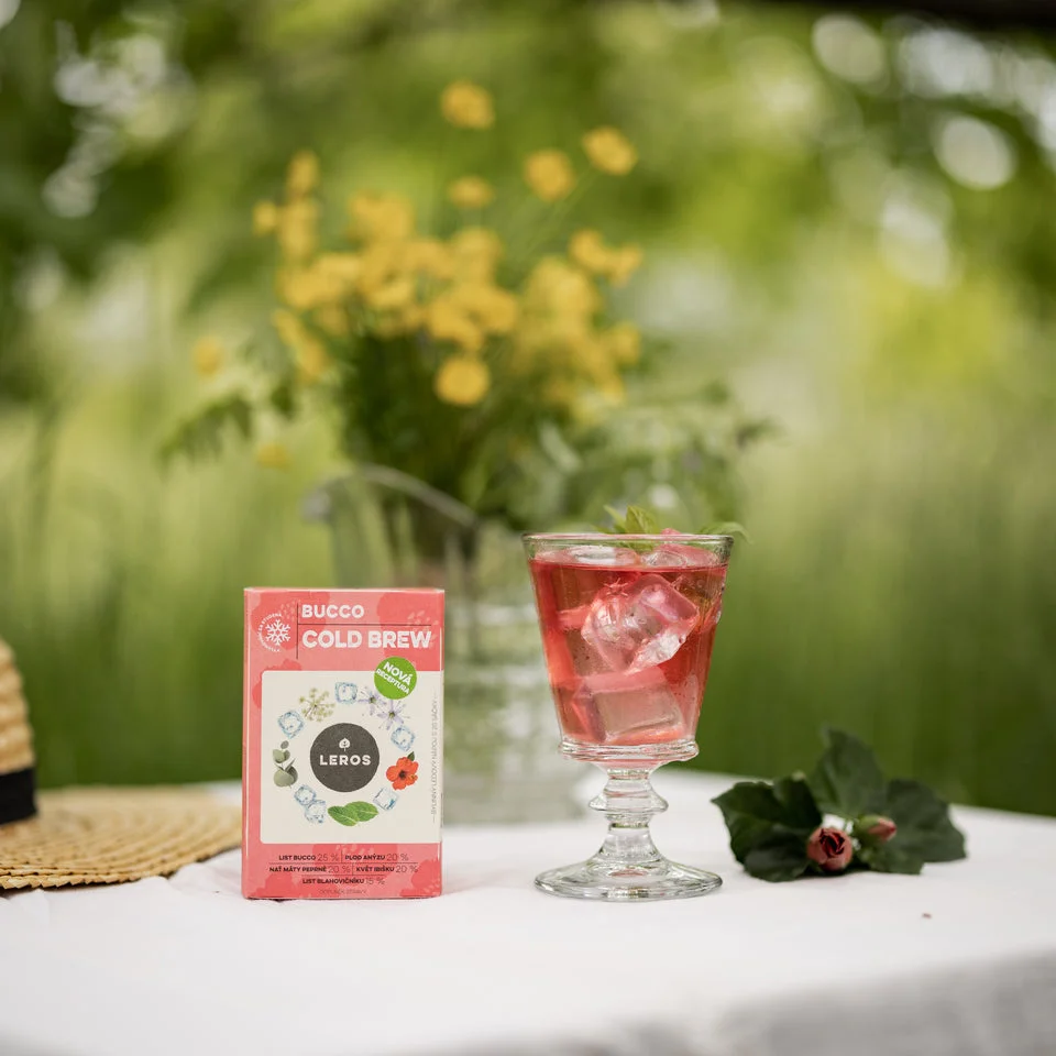 LEROS Bucco Cold Brew gyógynövénykeverék - filteres tea (20 x 1,5 g) - jegestea készítéséhez