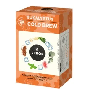 LEROS Eukalyptus Cold Brew gyógynövénykeverék - filtertasakok (20 x 1,8 g) - jegestea készítéséhez