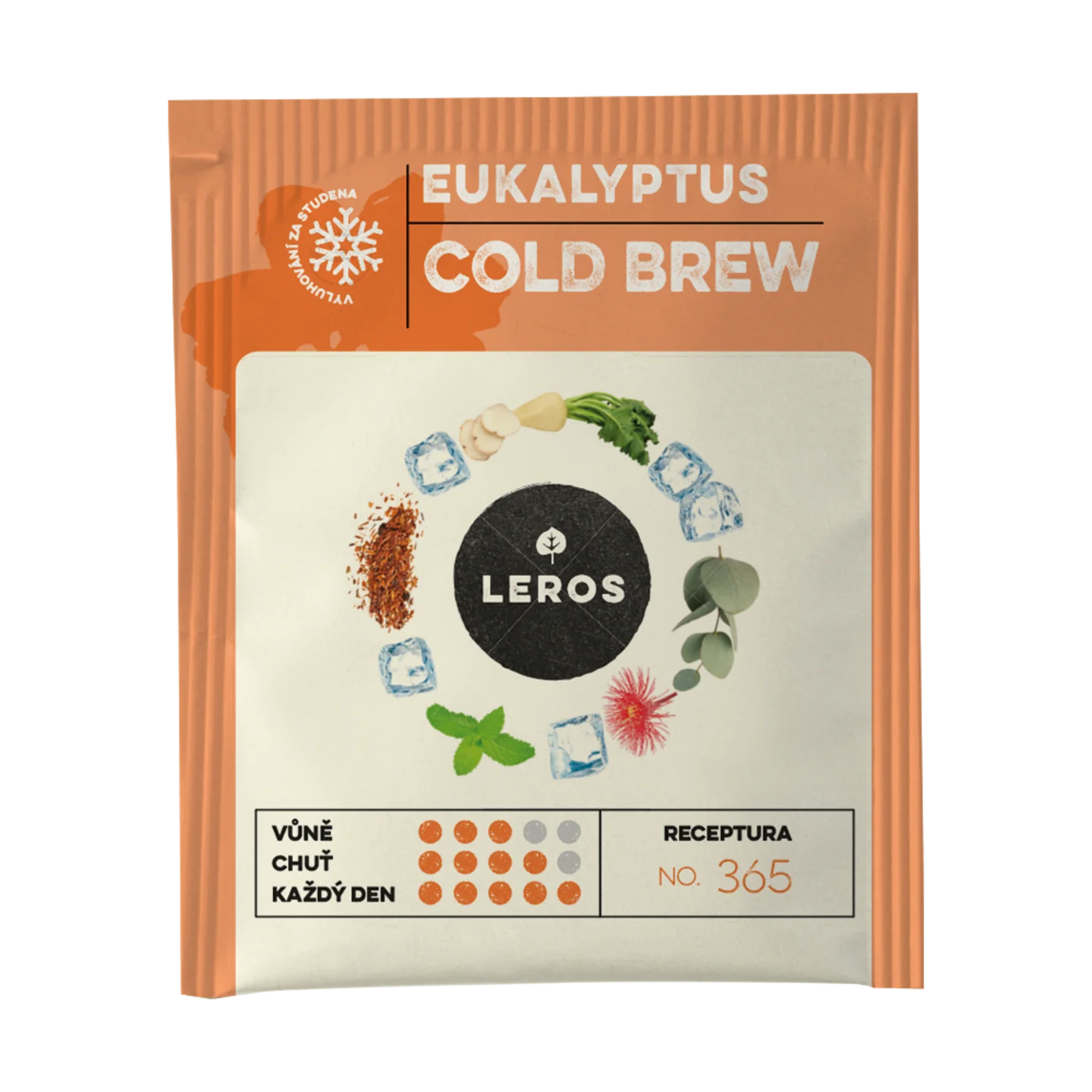 LEROS Eukalyptus Cold Brew gyógynövénykeverék - filtertasakok (20 x 1,8 g) - jegestea készítéséhez