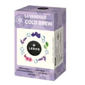 LEROS Gyógynövénykeverék Levendula Cold Brew - filtertasakok (20 x 1,2 g) - jegestea készítéséhez
