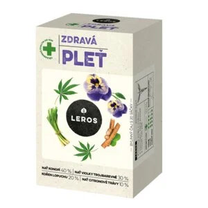 LEROS Gyógytea Egészséges bőr - filteres tea (20 x 1,5 g) - megtisztítja és ragyogóvá teszi a bőrt