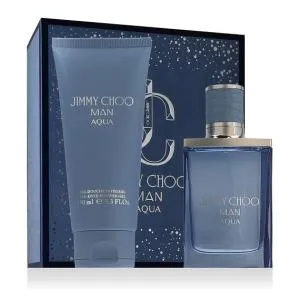 Jimmy Choo Man Aqua toaletvíz férfiaknak 50 ml + tusfürdő testre és hajra