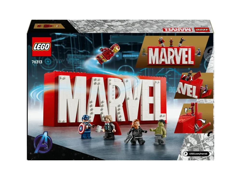 Marvel 76313 MARVEL logó és minifigurák