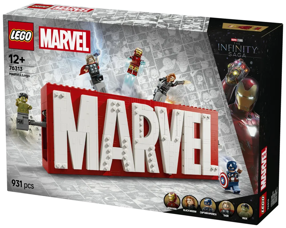 Marvel 76313 MARVEL logó és minifigurák