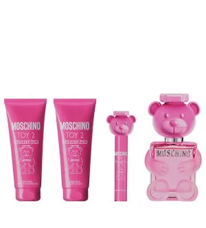 Moschino Toy 2 Bubble Gum ajándékszett 100 ml + testápoló tej 100 ml + tusfürdő 100 ml + eau de toilette nőknek