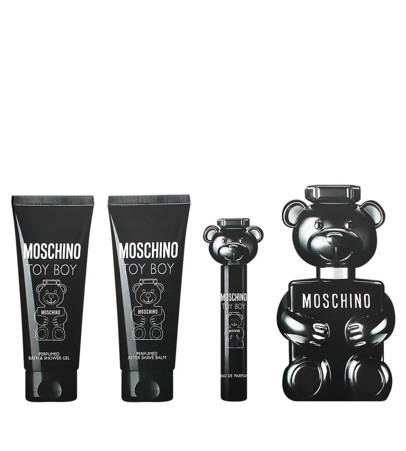 Toy Boy ajándékszett 100 ml + borotválkozás utáni balzsam 100 ml + tusfürdő 100 ml + Eau de Parfum Eau de Parfum férfiaknak