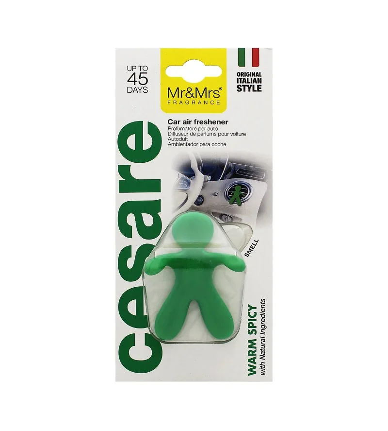 Cesare Warm Spicy autóillatosító zöld