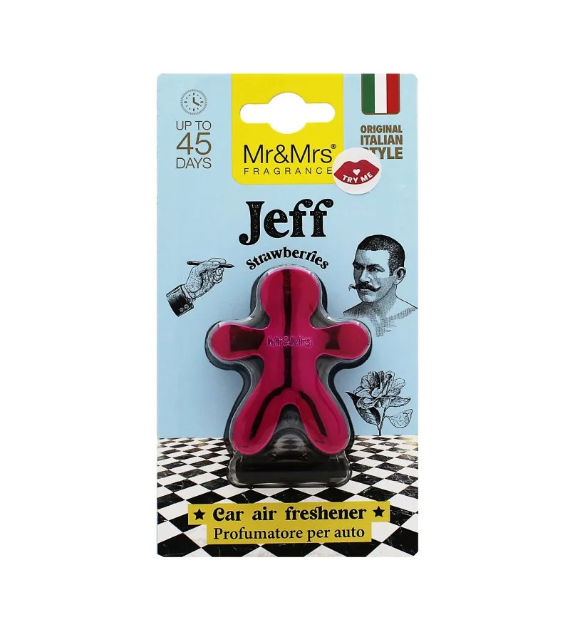 Jeff Chrome Strawberries autóillatosító fukszia