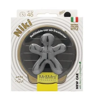 Mr&Mrs Fragrance Niki Titán króm Új autó illatú autóillatosító