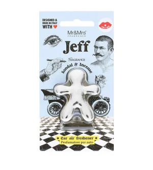 Mr&Mrs Fragrance Mr&Mrs Fragrance Jeff Sandal & Incense vůně do auta pro muže