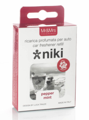 Mr&Mrs Fragrance Niki Pepper Mint náplň vůně do auta pro ženy