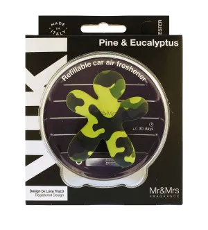 Mr&Mrs Fragrance Mr&Mrs Fragrance Niki Pine & Eucalyptus vůně do auta pro muže