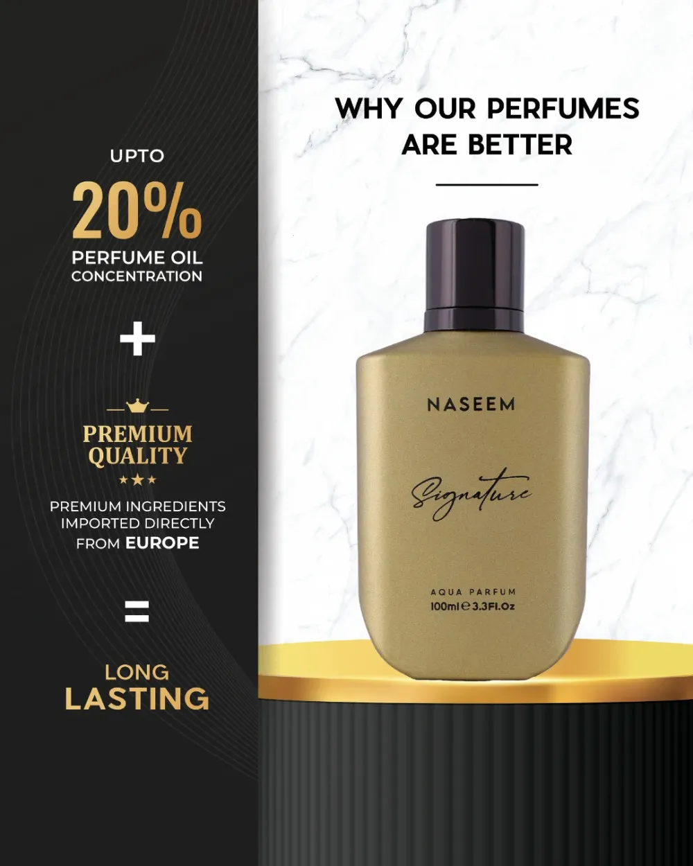 Signature Gold aqua parfüm unisex 100 ml