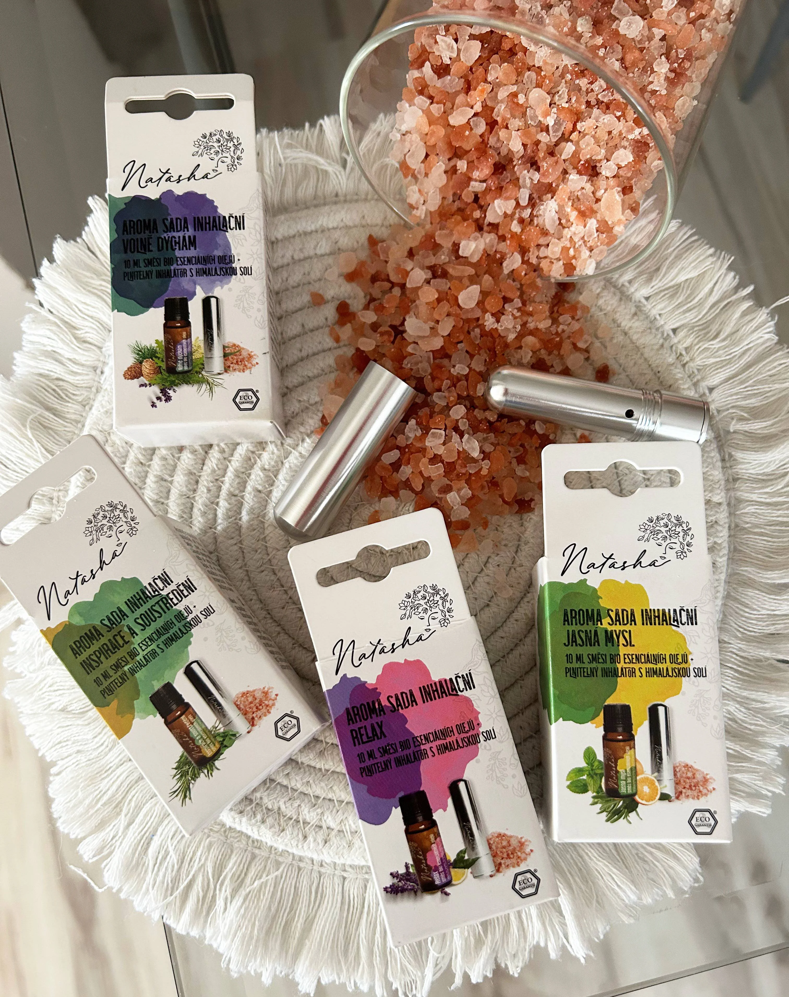 Natasha Aroma szett inhalátorral - Relax - nyugtató levendula és citrom