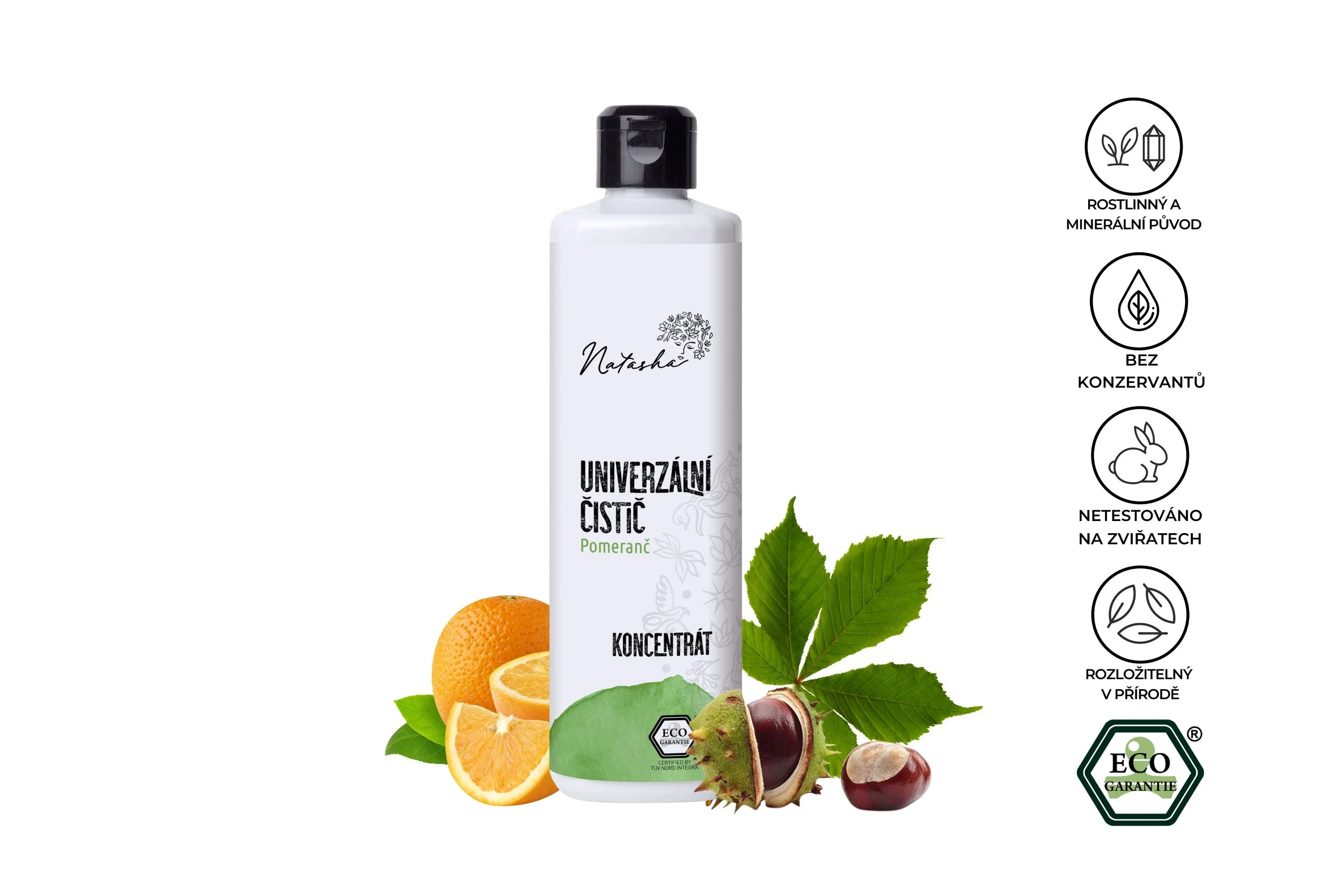 Natasha Univerzális tisztítószer Narancs - koncentrátum 500 ml - minden felületre alkalmas