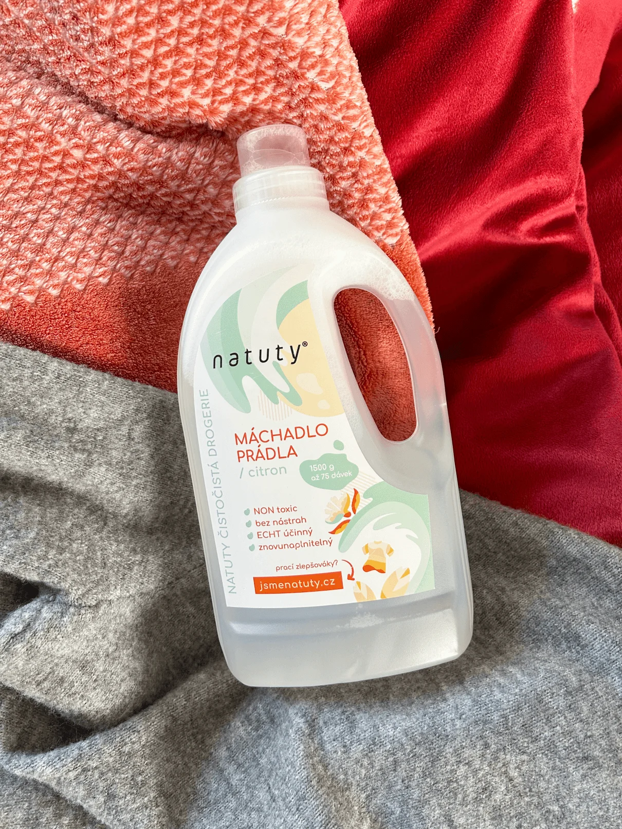 Natuty Citrom illatú ruhaöblítő 1,5 l