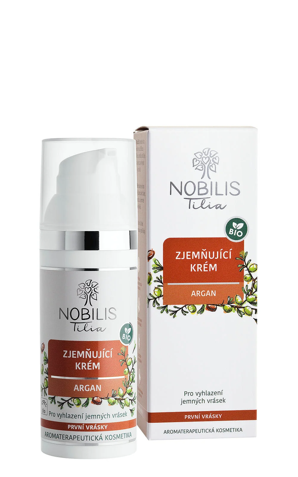 Nobilis Tilia Bőrsimító krém Argan BIO 2 ml - minta - minőségét megőrzi: 06/2026 - extra adag vitalitás
