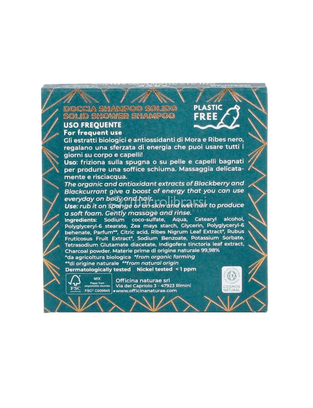 Officina Naturae 2in1 férfi merev tusoló sampon hajra és testre N°03 (50 g)