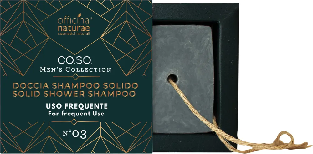 Officina Naturae 2in1 férfi merev tusoló sampon hajra és testre N°03 (50 g)
